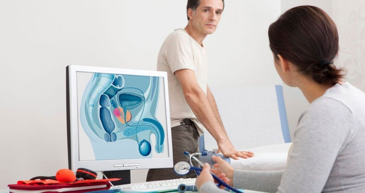 konzultácia s lekárom pri prostatitíde